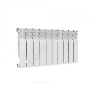 Радиатор биметаллический Ultra Plus 350 10 секций Qну=1050 Вт RAL 9016 (белый) Ogint .