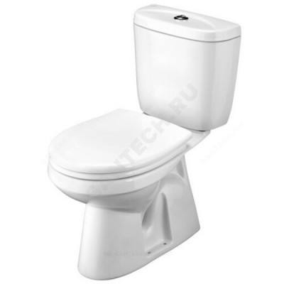 Унитаз-компакт Анимо белый нижний подвод верт/выпуск 2/реж дюропласт Santek 1.WH30.2.133