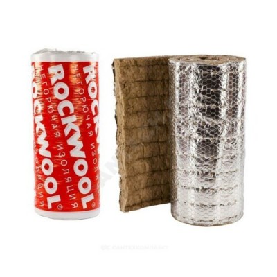 Рулон минеральная вата WIRED MAT 80 ALU 1 60х1000-4 ROCKWOOL 216892