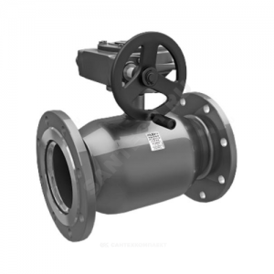 Кран шаровой сталь КШ.Ц.Ф.Р Ду 350 Ру25 фл с редуктором LD КШ.Ц.Ф.Р.350/300.025.Н/П.02