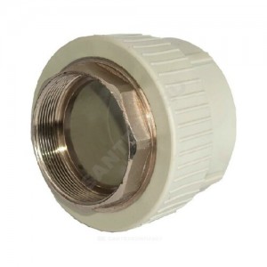 Муфта PP-R комбинированная под ключ серая ВР Дн 40х1 1/4" RTP (РосТурПласт) 15908