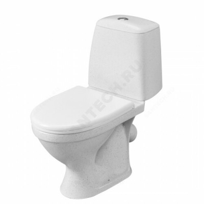 Унитаз-компакт Соната крап на белом нижний подвод косой выпуск 1/реж полипропилен Santeri 1.P201.2.S01.00B.F