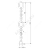 Цепь подъемная с карабином сталь нерж L=3 м Grundfos 98989664