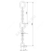 Цепь подъемная с карабином сталь нерж L=3 м Grundfos 98989664