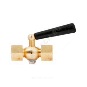 Кран для манометра 3-ходовой латунь Ду 15 Ру25 ВР G1/2" с рукояткой без фланца ЭКОМЕРА