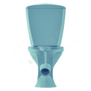 Унитаз-компакт Версия голубой нижний подвод косой выпуск 1/реж полипропилен Santeri 1.P401.5.S06.00B.F