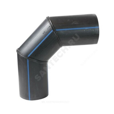 Отвод сварной ПЭ100 SDR17 Дн 355х90гр Ру10 Ростпроект Россия