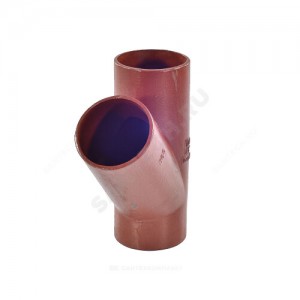 Тройник чугун SML Ду 70х50х45гр б/растр