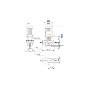 Насос ин-лайн с сухим ротором TP 65-460/2-A-F-B-BAQE PN16 3х380-415/660-690В/50 Гц Grundfos 96087536