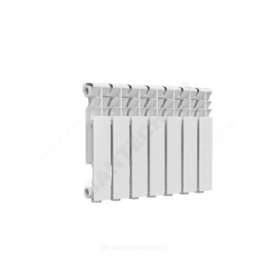 Радиатор алюминиевый Delta Plus 350 7 секций Qну=721 Вт RAL 9016 (белый) Ogint