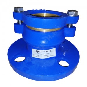 Муфта чугун соединительная для ПЭ труб Ду 100 (Дн 110-110) Ру16 ПФРК-Е Benarmo