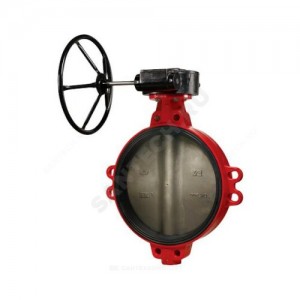 Затвор дисковый поворотный чугун ЗПВЛ Гранвэл Ду 400 Ру10 межфл с редуктором диск нерж манжета EPDM ADL BD01A75746