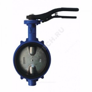 Затвор дисковый поворотный чугун R59W Ду 200 Ру16 межфл с рукояткой диск нерж манжета EPDM Giacomini R59WY020