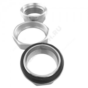 Соединитель латунь никель американка Ду 32 (1 1/4") прямой ВР/ВР Китай