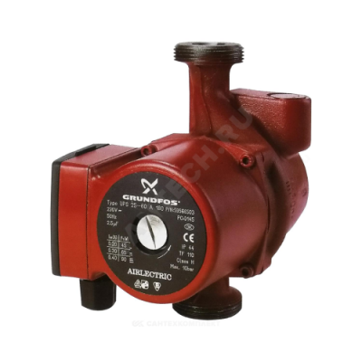 Насос циркуляционный с мокрым ротором UPS 25-60 A PN10 1х230В/50 Гц Grundfos 96281491