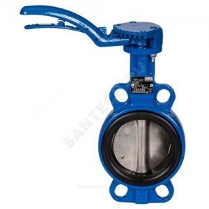 Затвор дисковый поворотный чугун VFY-WH(SYLAX) Ду 50 Ру16 межфл с рукояткой диск чугун манжета EPDM эпоксидное покрытие чугунного диска затвора Danfoss 065B7352