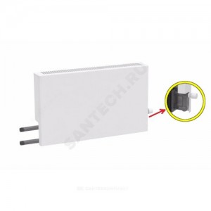 Конвектор настенный концевой Универсал ТБ КСК 20 (малой глубины) 0.655кВт двухтр с т/клапаном (угл) Danfoss 013G2152 бок/п НР 1/2" ТЗПО