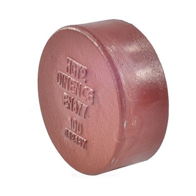 Заглушка чугун SML Ду 70 торцевая б/растр