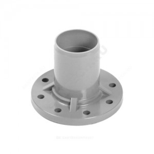 Патрубок НПВХ серый SDR26 Дн 110х100 Ру10 гладкий напорный фланец НПВХ 2181087