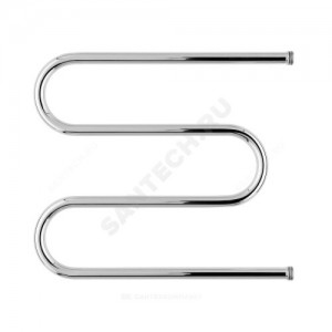 Полотенцесушитель водяной нерж сталь М-образный Ду 25 (1") НР 600х500мм боковое подключение б/к Эко Элит-Металл ВЭК-17-07