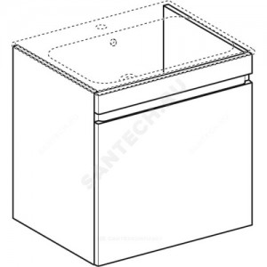 Тумба под умывальник 60 Renova Plan натуральный дуб Geberit 869563000