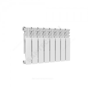 Радиатор биметаллический Ultra Plus 350 8 секций Qну=840 Вт RAL 9016 (белый) Ogint .