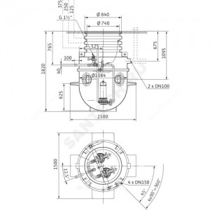 Насос дренажный WS 1100 D/MTS 40 Wilo 2531442