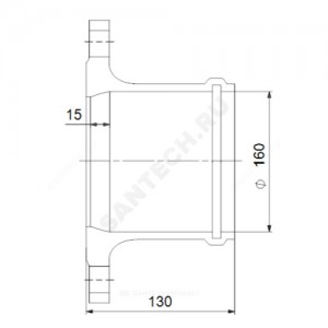 Муфта фланцевая Ду100/110 для канализационных установок Multilift M/MD, MSS, MOG/MDG Grundfos 91071862