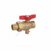 Кран латунный шаровой R859T для термодатчика Ду 25 ВР/"американка" Giacomini R859TY007
