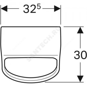 Писсуар настенный Renova Plan белый Geberit 235100000