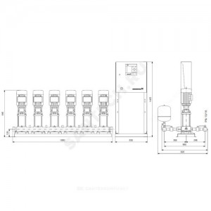 Установка повышения давления Hydro MPC-S 6 CR3-7 Grundfos 95044687