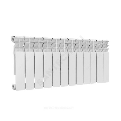 Радиатор биметаллический Ultra Plus 350 12 секций Qну=1260 Вт RAL 9016 (белый) Ogint .