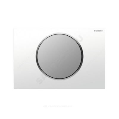 Кнопка для инсталляции Sigma 10 хром/белая Geberit 115.758.KL.5