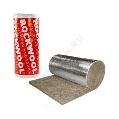 Рулон минеральная вата TEX MAT кашированный фольгой 80х1000-4,5 ROCKWOOL 39437