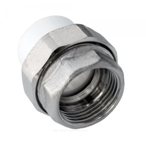 Муфта PP-R комбинированная разъемная белая ВР Дн 32х3/4" RTP (РосТурПласт) 10620