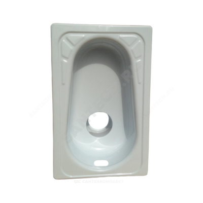 Чаша Генуя сталь со смещенным сливом без комплекта Сантэкс (Гомель)