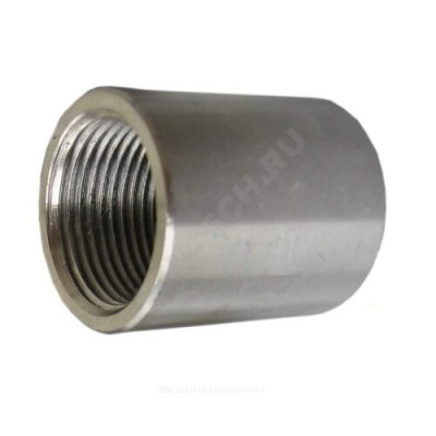 Муфта сталь оц Ду 40 (1 1/2") ВР с фаской Китай