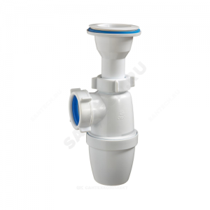 Сифон для умывальника бутылочный 1 1/2"x40 литой выпуск с пластиковой решёткой D=70мм Орио А-7201