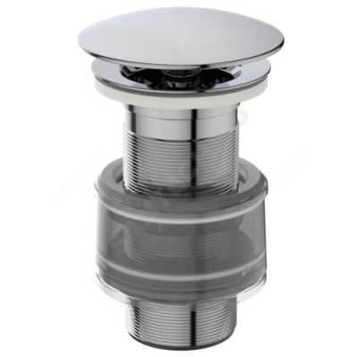 Клапан донный для умывальника латунь 1 1/4" хром слив, пробка D=72мм Ideal Standard J3291AA