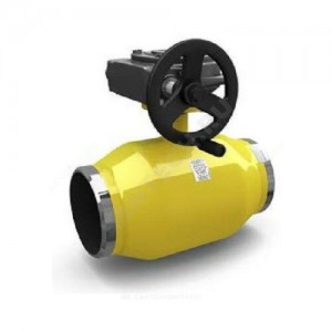 Кран шаровой сталь газ КШ.Ц.П.Р.GAS Ду 65 Ру25 п/привар с редуктором полнопроходной LD КШ.Ц.П.Р.GAS.065.025.П/П.02