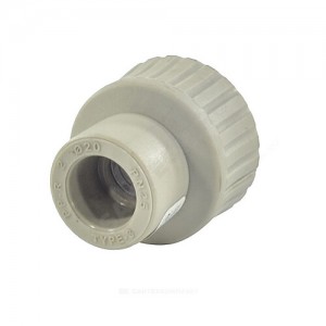 Муфта PP-R комбинированная серая НР Дн 20х1/2" RTP (РосТурПласт) 10942