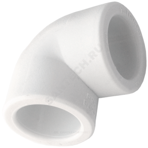 Угольник PP-R белый внутренняя пайка Дн 25х90гр RTP (РосТурПласт) 10831