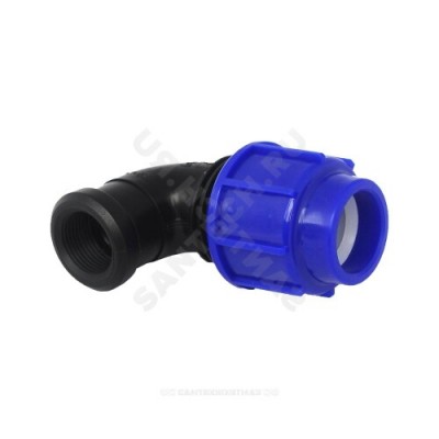 Отвод компрессионный ПЭ ВР Дн 50х1 1/4"х90гр ТПК-АКВА 50025114