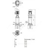 Насос многоступенчатый вертикальный HELIX FIRST V 623-5/25/E/KS/400-50 PN25 3х400В/50 Гц Wilo 4201172