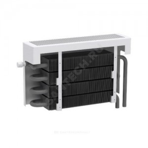 Конвектор настенный концевой Универсал СУПЕР НП КСК 20 3.529кВт двухтр с т/клапаном (угл) Danfoss 013G2152 ниж/п под приварку лев ТЗПО