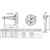 Термометр биметаллический осевой Дк63 L=60мм G1/2" 120С ТБ63 Метер