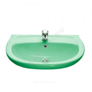 Умывальник подвесной Версия 56 салатовый с переливом Santeri 1.3111.5.S04.11B.0