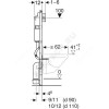 Инсталляция для подвесного унитаза Duofix без кнопки смыва Geberit 458.129.00.1