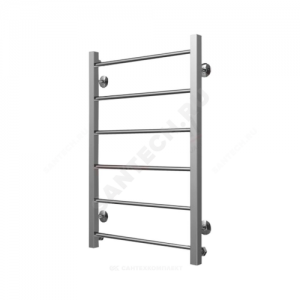 Полотенцесушитель водяной нерж сталь Лесенка Ду 25 (1") НР 600х1000мм 7П нижнее подключение в/к соединитель (1"х3/4") Классика-Люкс Элит-Металл В-40-15