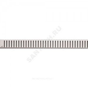 Решетка для душевого лотка нержавеющая сталь L=650мм Alca Plast PURE-650M